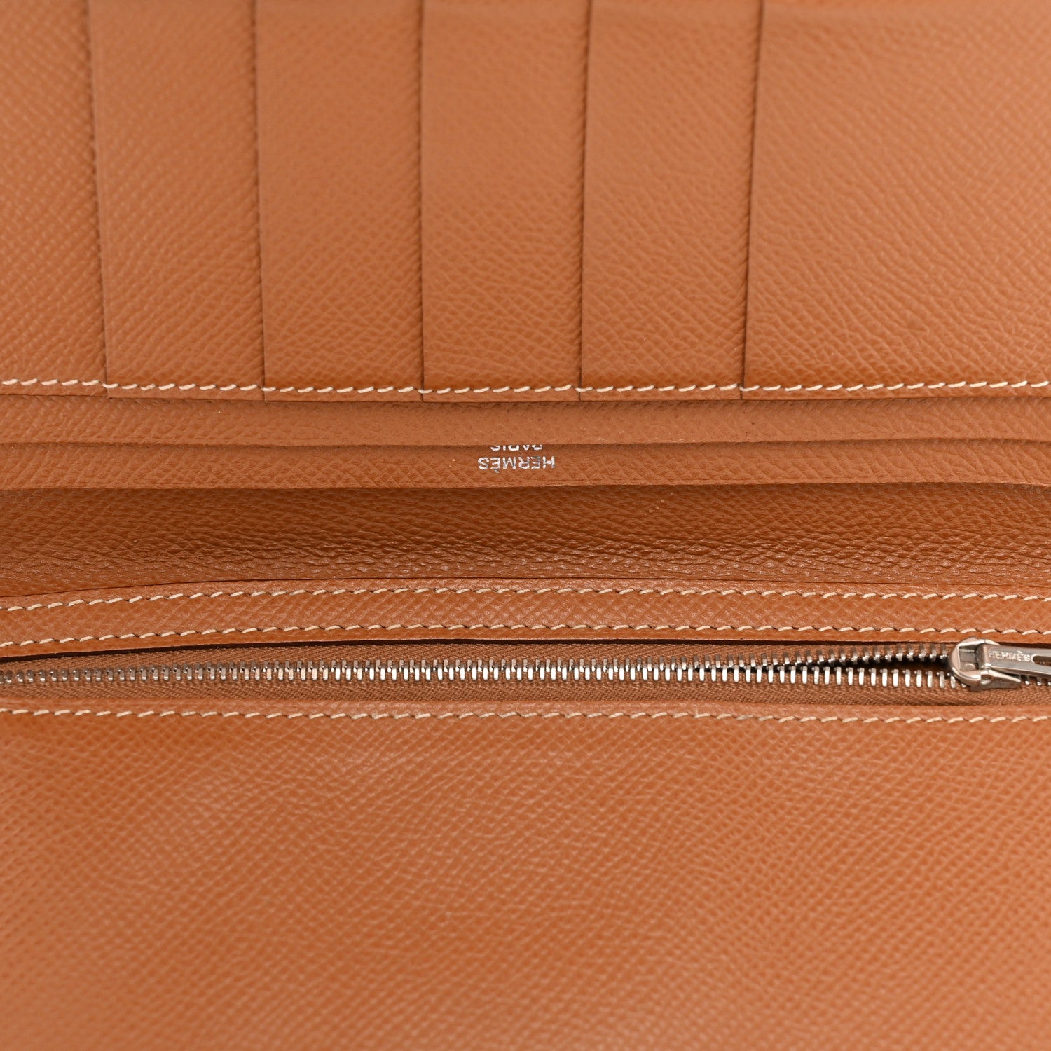 Hermes Epsom Bearn Gusset Wallet Gold 5 of 13