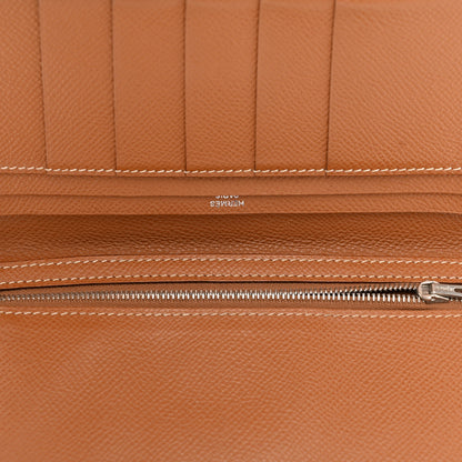 Hermes Epsom Bearn Gusset Wallet Gold 5 of 13