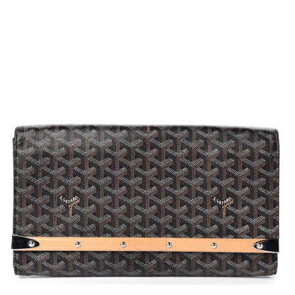 Goyard Goyardine Monte Carlo Bois Clutch Black 1 of 9