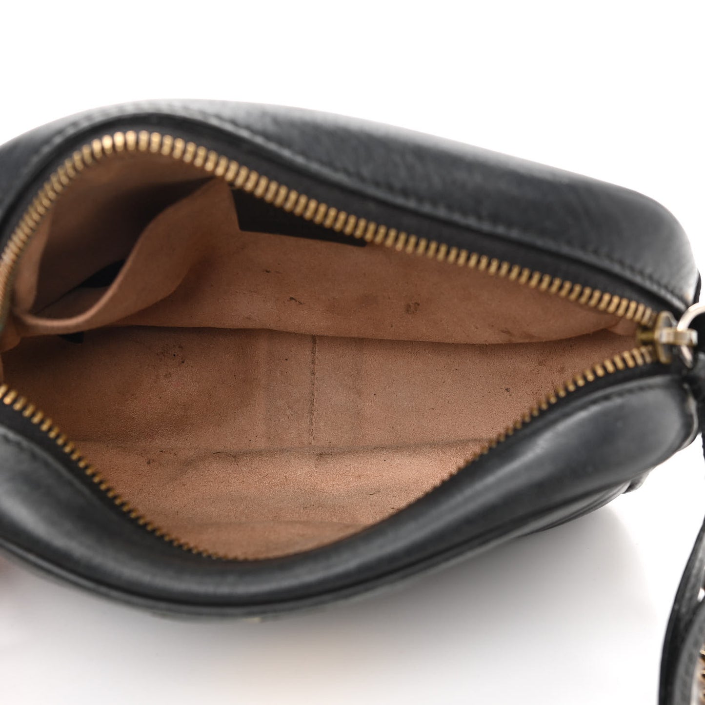 Calfskin Matelasse Mini GG Marmont Chain Shoulder Bag Black