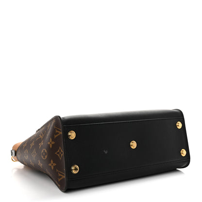 Louis Vuitton Calfskin Monogram On My Side MM Black 4 of 10