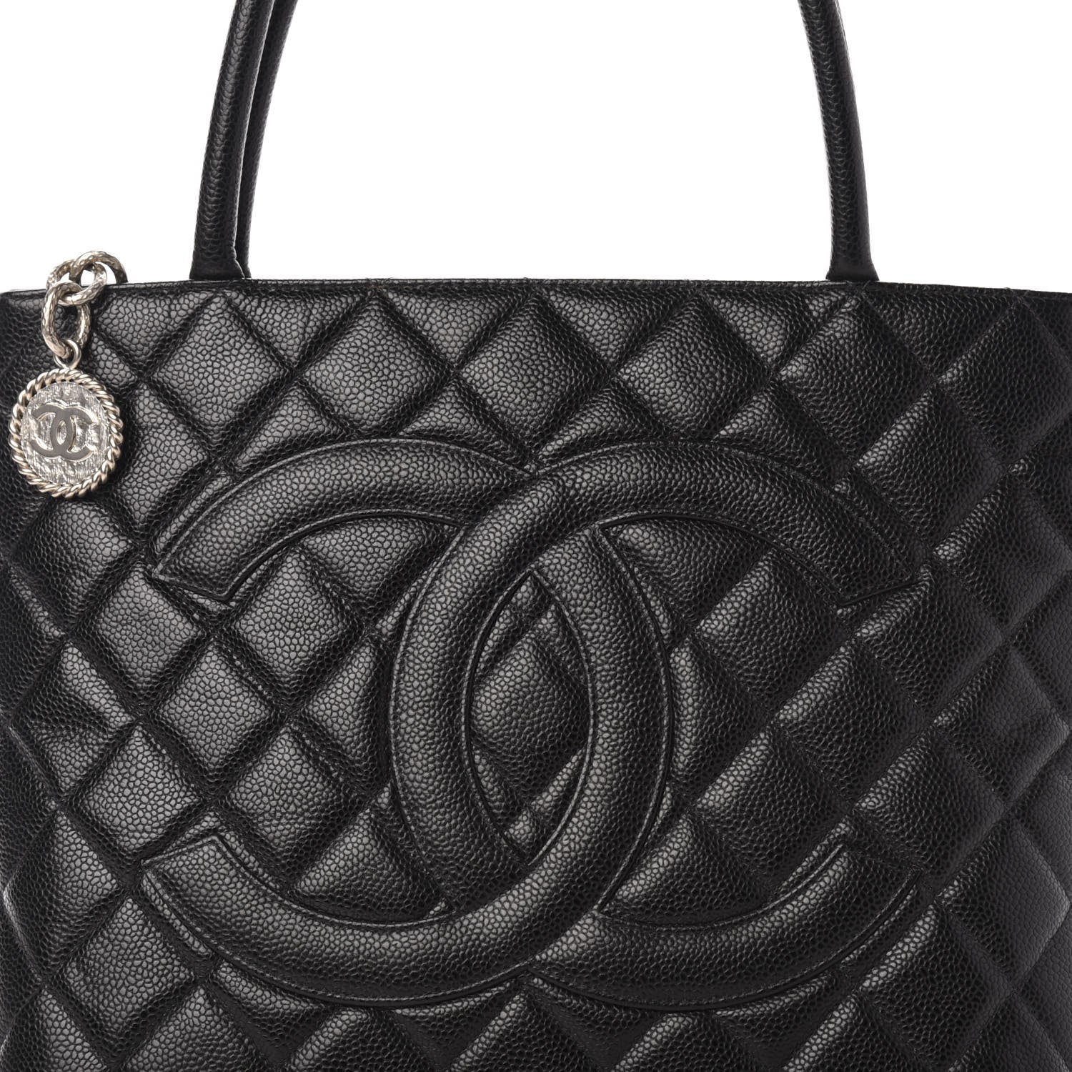 Chanel Caviar Quilted Medallion Tote Black 10 of 10