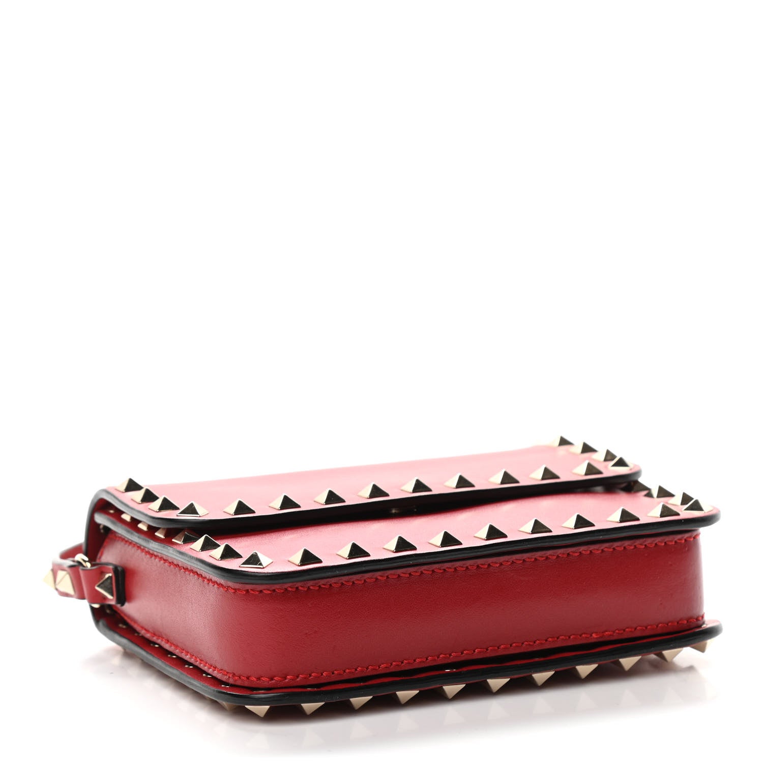 Valentino Garavani Vitello Rockstud Crossbody Bag Rosso Valentino 3 of 10