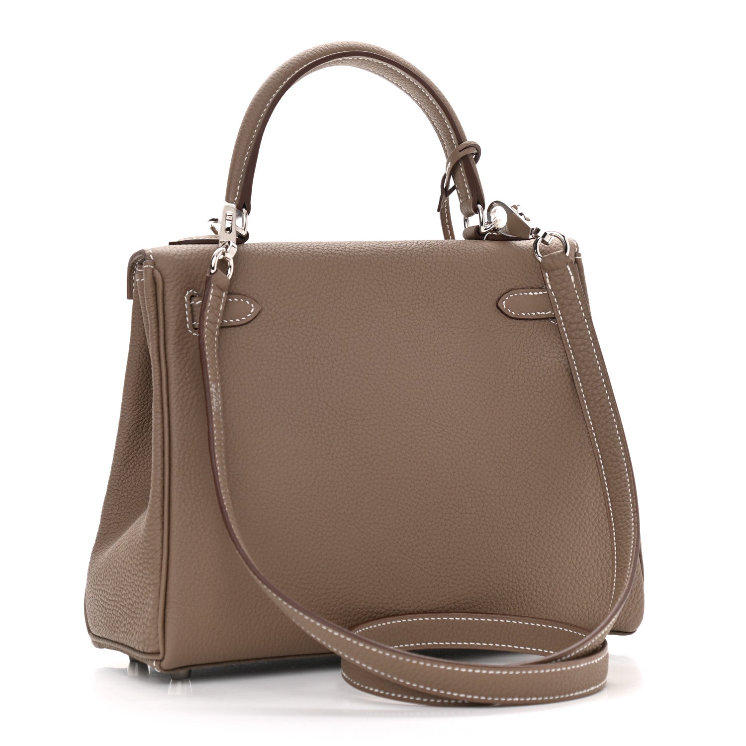 Hermes Togo Kelly Retourne 25 Etoupe 3 of 10