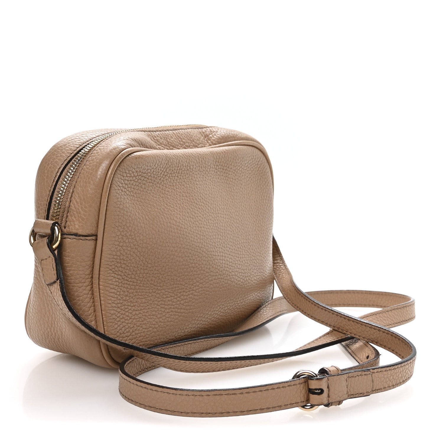 Gucci Pebbled Calfskin Small Soho Disco Bag Camelia 3 of 11