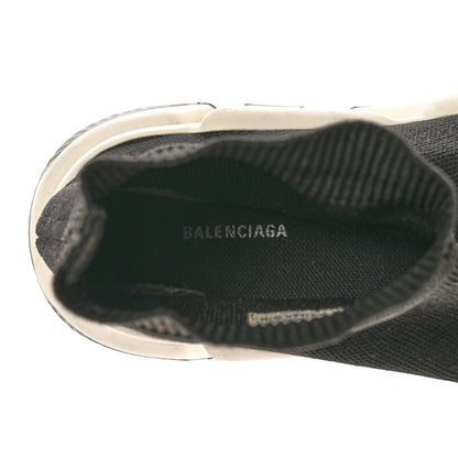 Balenciaga Neoprene Knit Womens Speed Sneakers 40 Black White 7 of 12