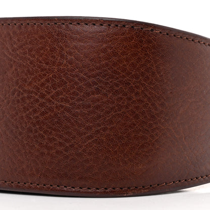 The Row Grained Calfskin Half Moon Shoulder Bag Burnt Wood 9 of 10