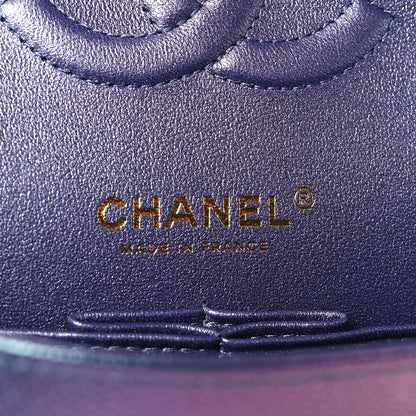 Chanel Iridescent Caviar Quilted Medium Double Flap Purple 5 of 8