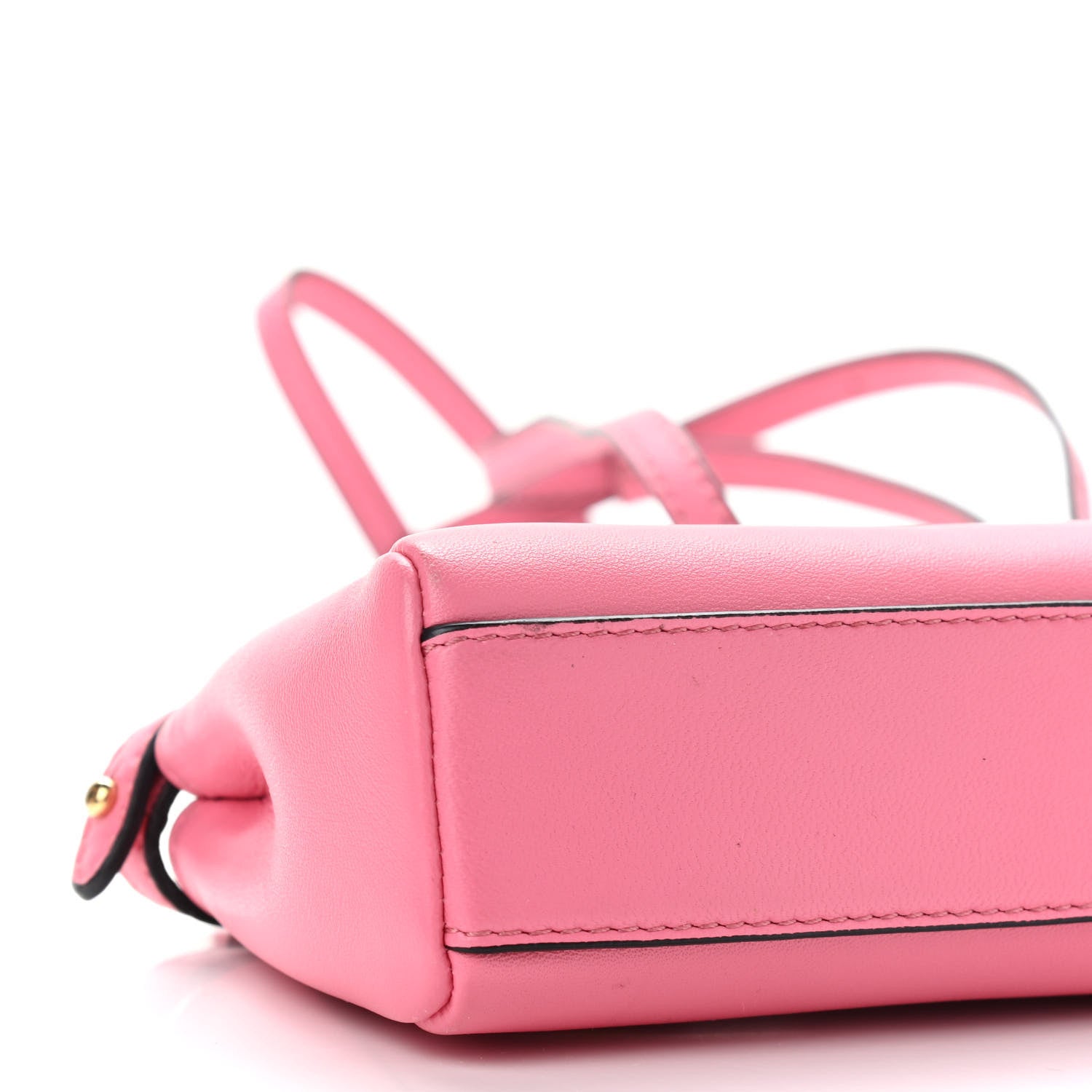 Fendi Shiny Nappa Micro Peekaboo Iconic Satchel Rosa Fluo 8 of 9