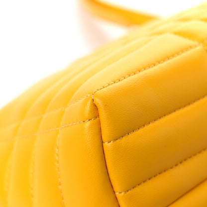 Burberry Calfskin Quilted Small Lola Zip Deep Saffron 9 of 10