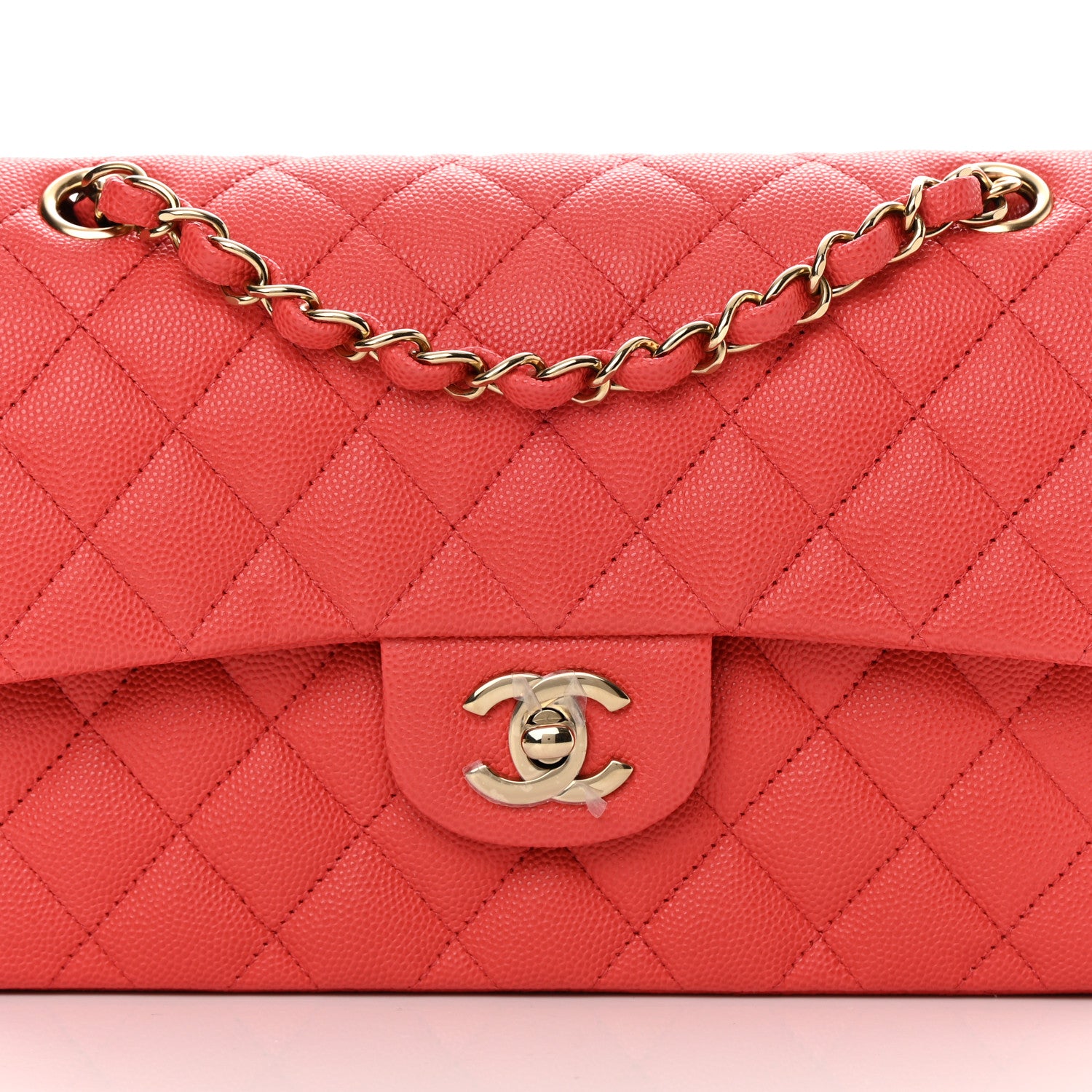 Chanel Caviar Quilted Small Double Flap Red 8 of 11