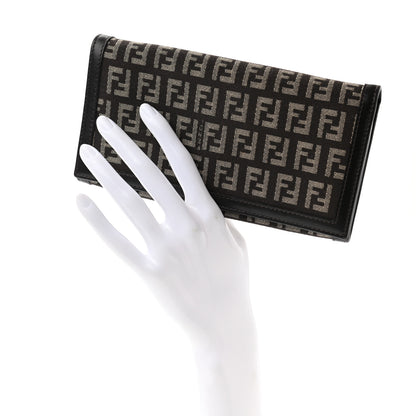 Fendi Zucchino Continental Wallet Tobacco Moro 2 of 8