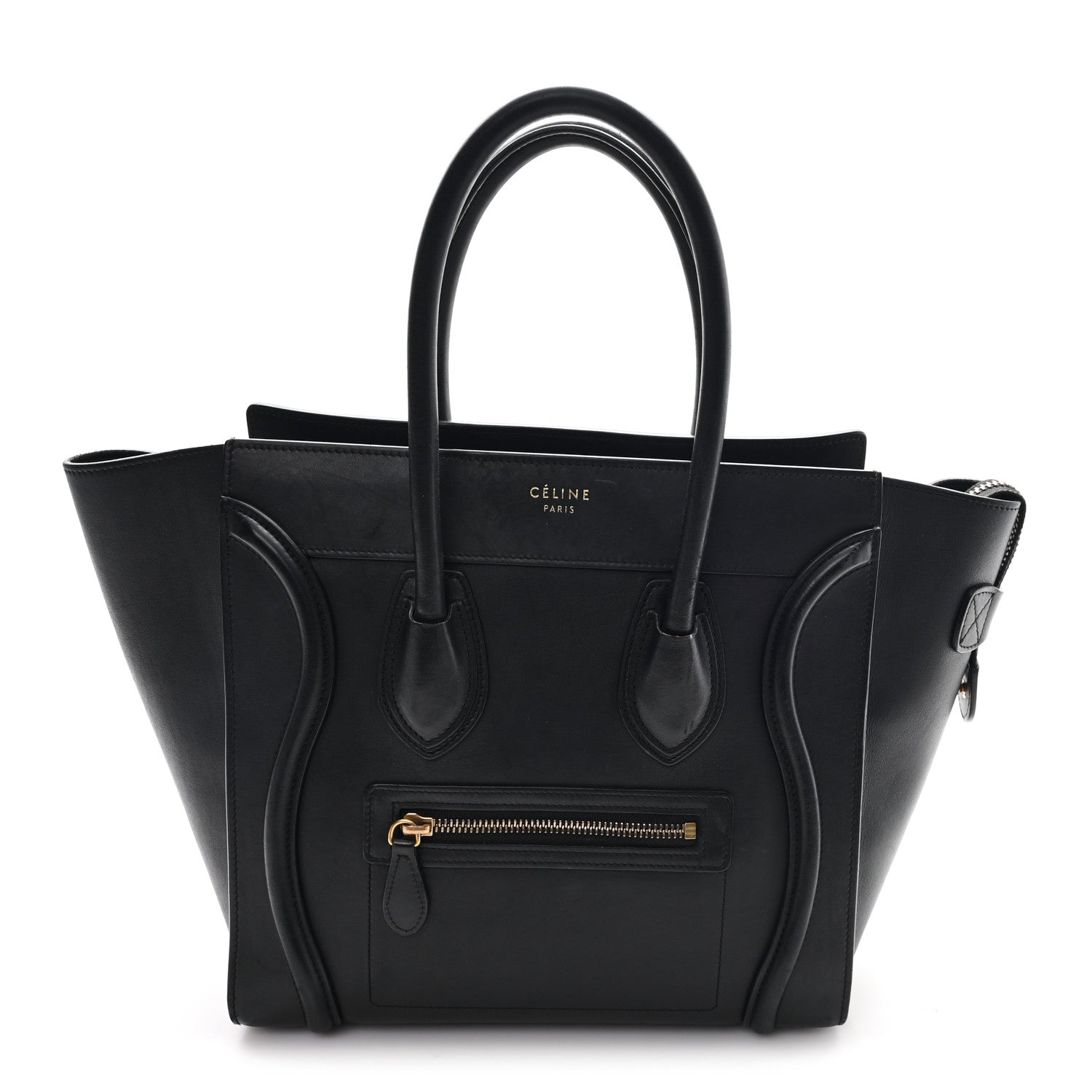 Celine Smooth Calfskin Micro Luggage Black 1 of 11