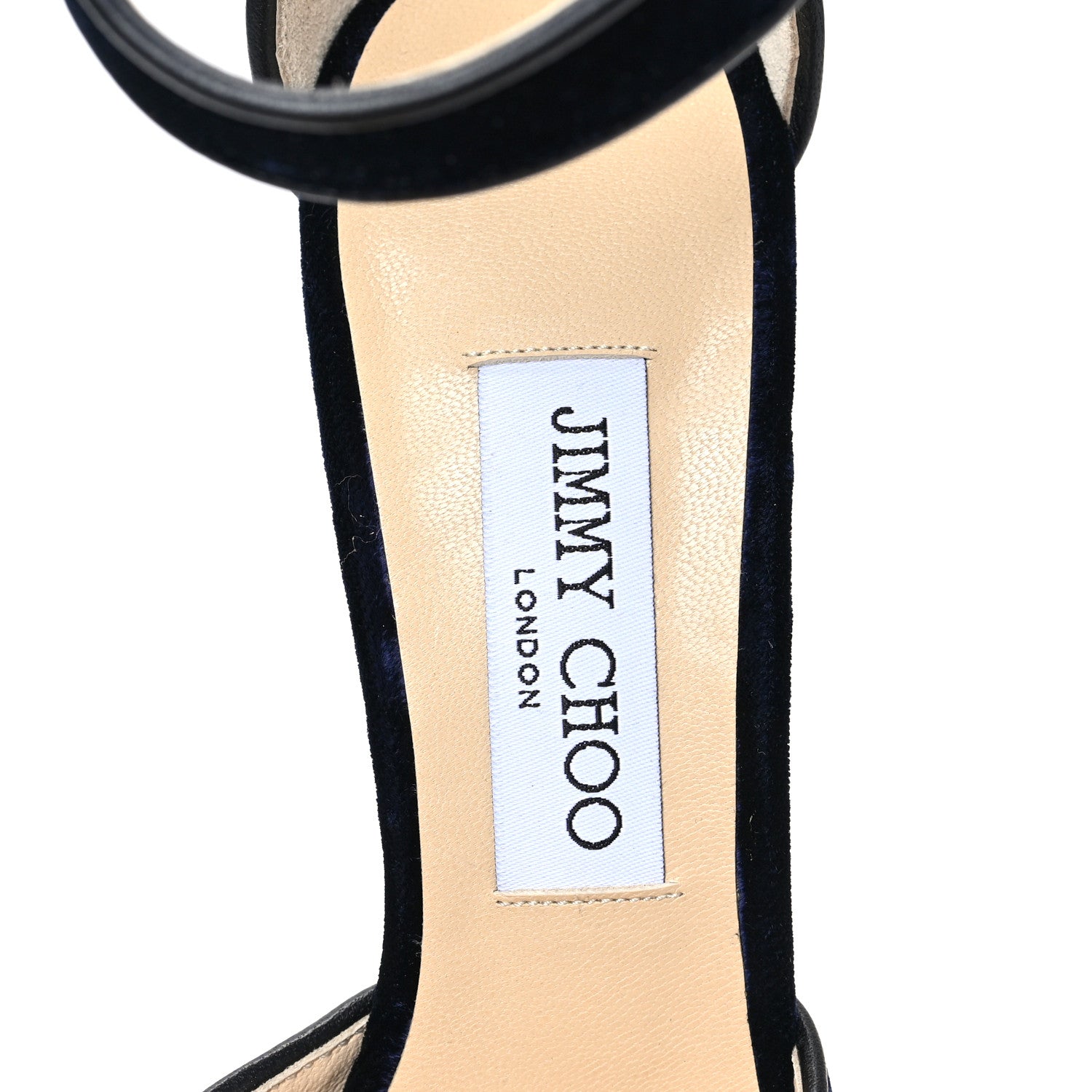 Jimmy Choo Velvet Daphne 120 Pumps 36.5 Navy 7 of 7