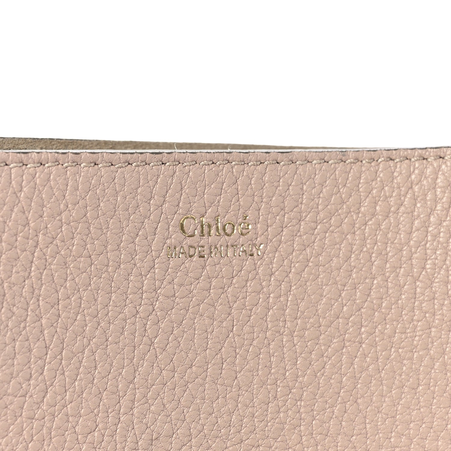 Chloe Grained Lambskin Medium Drew Shoulder Bag Cement Pink 6 of 11