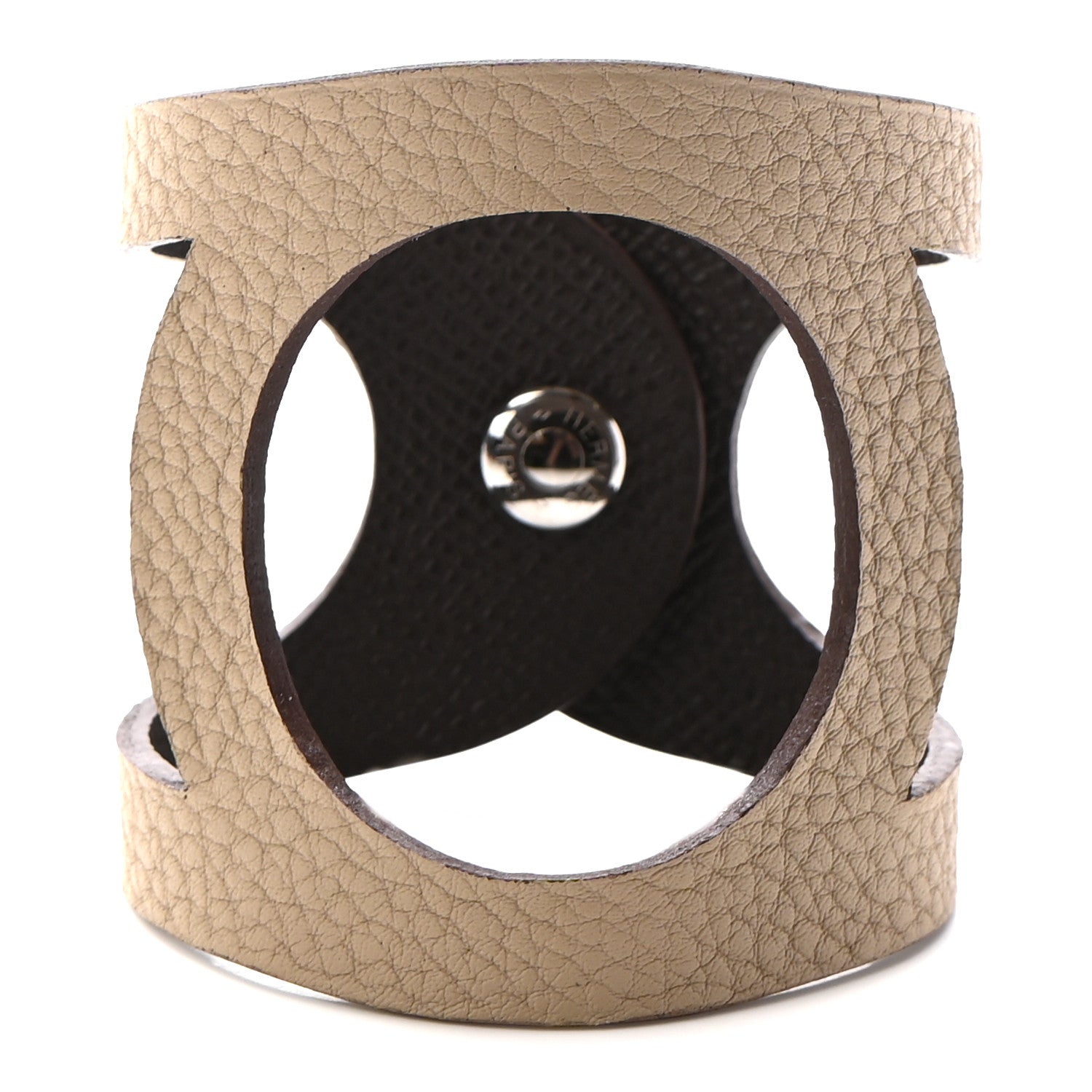 Hermes Epsom Togo Petit H Bracelet Etain Trench 1 of 6