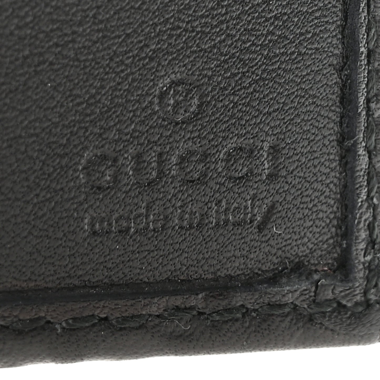 Guccissima Passport Case Black