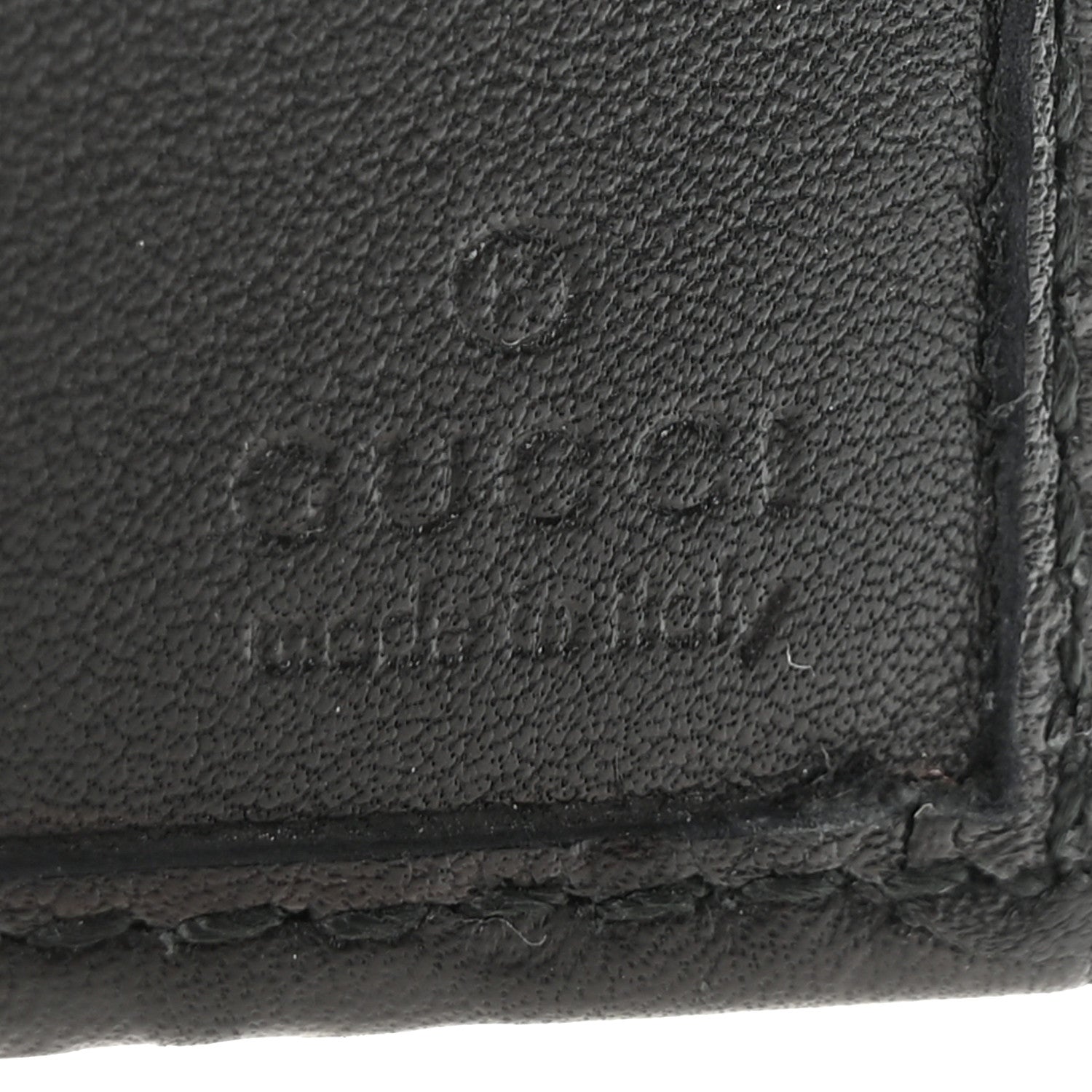 Gucci Guccissima Passport Case Black 6 of 8