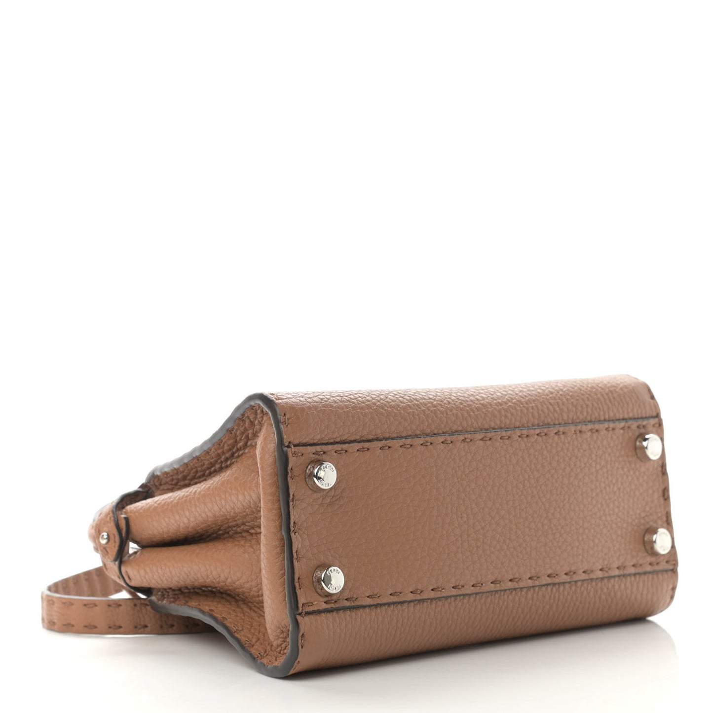 Cuoio Romano Selleria Bi-Color Mini Peekaboo Iconic Satchel Mou Milk