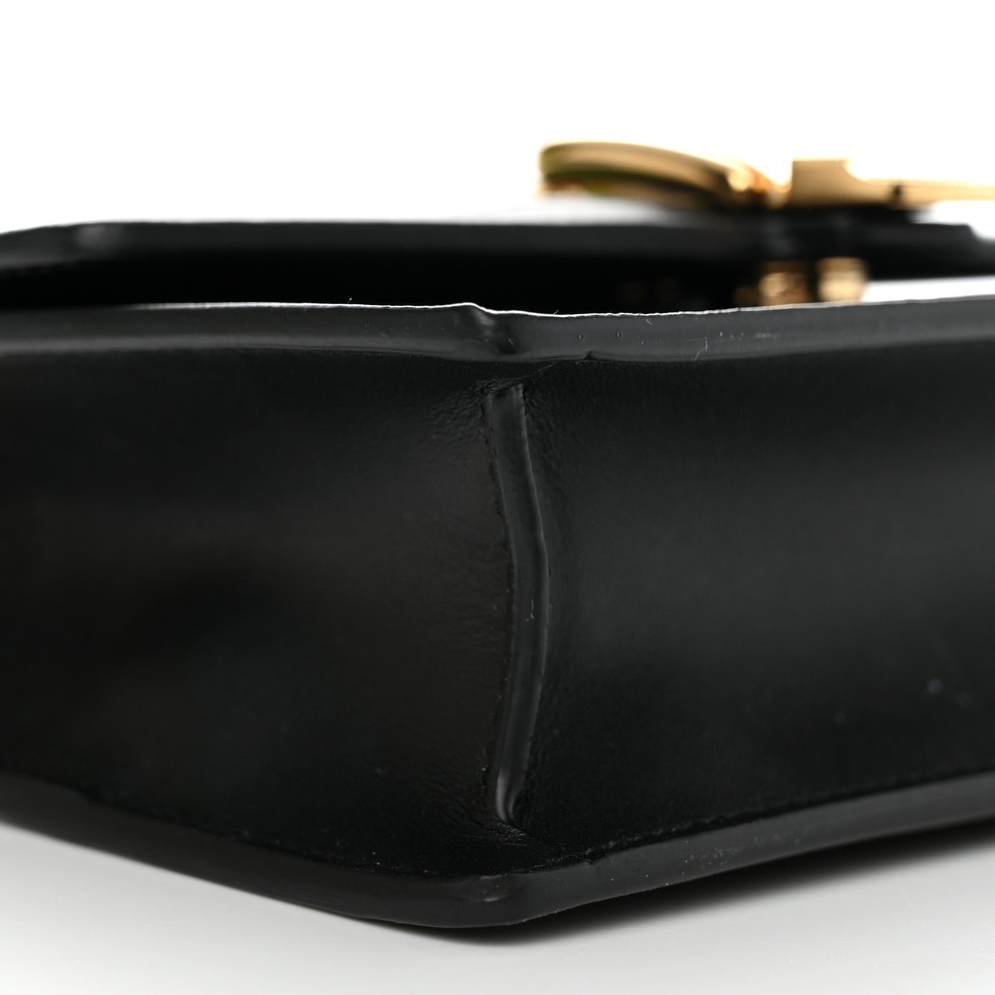 Calfskin Super Mini Sylvie Chain Shoulder Bag Black
