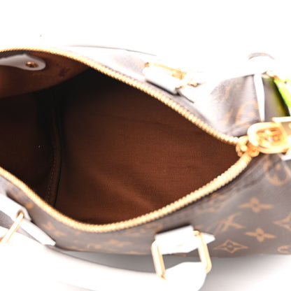 Louis Vuitton Monogram LV Match Speedy Bandouliere 25 White 5 of 10