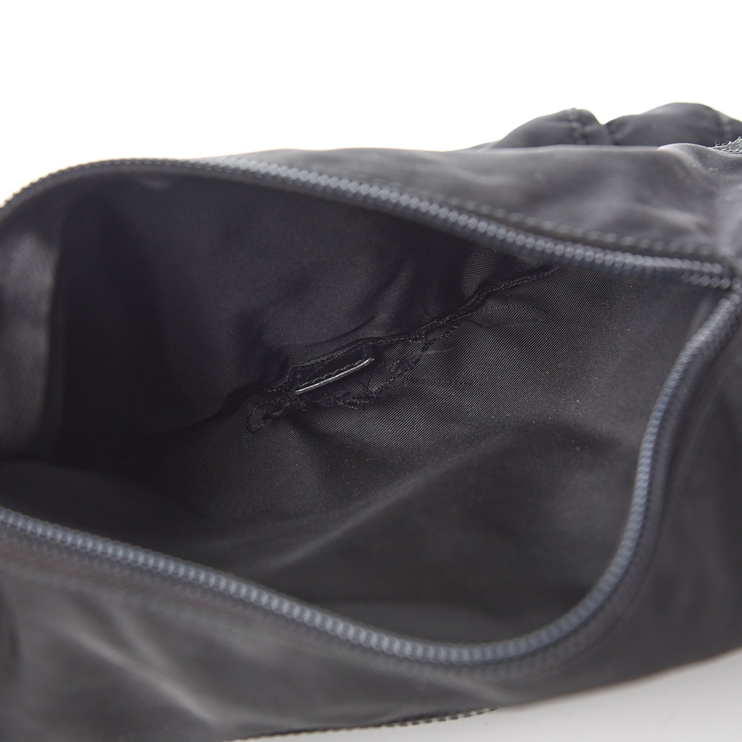 Tessuto Nylon Single Buckle Messenger Bag Black