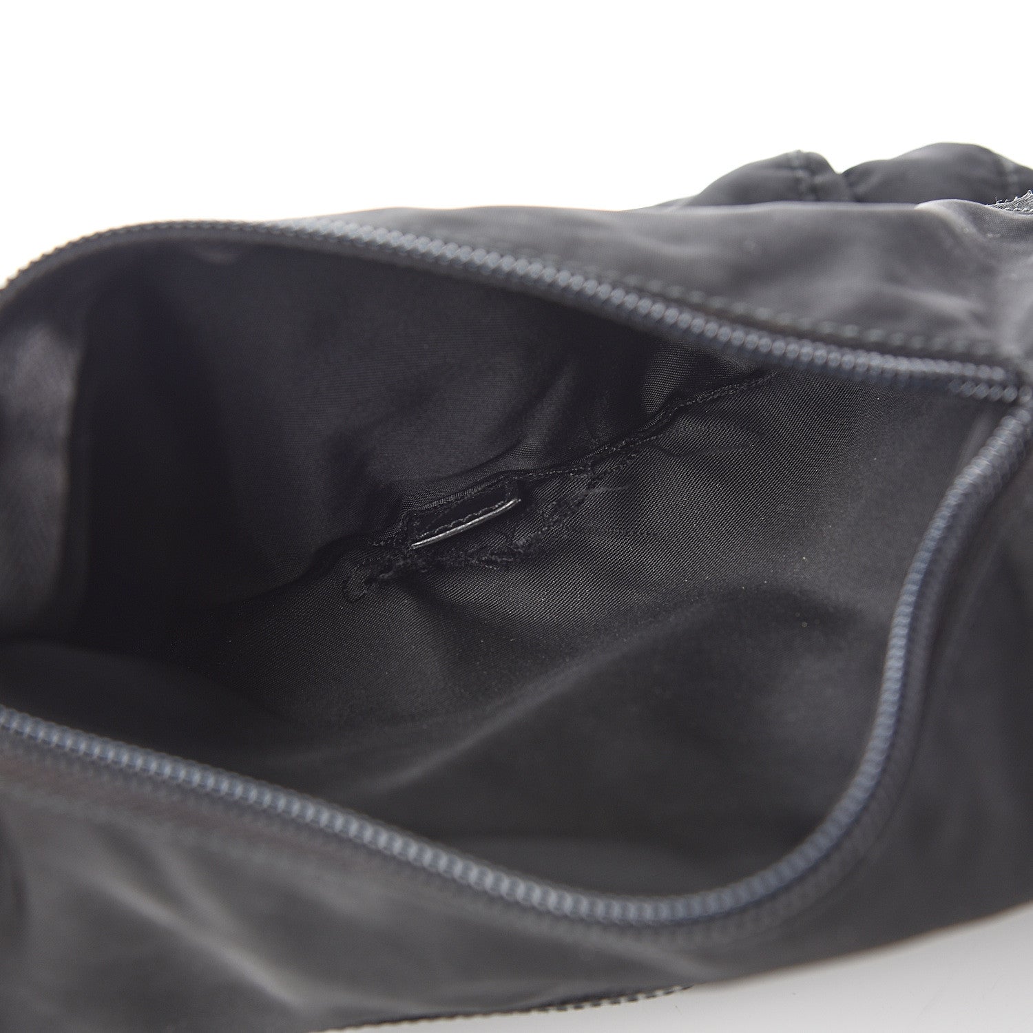 Prada Tessuto Nylon Single Buckle Messenger Bag Black 4 of 12