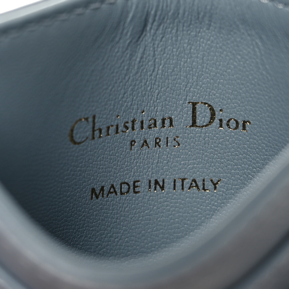 Christian Dior Supple Calfskin Cannage Caro Five-Slot Card Holder Cloud Blue 6 of 8