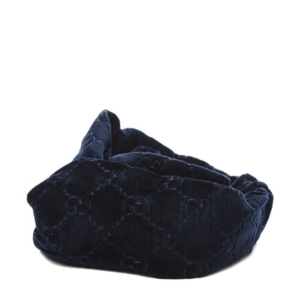 Gucci Velvet GG Monogram Headband Sapphire 1 of 7