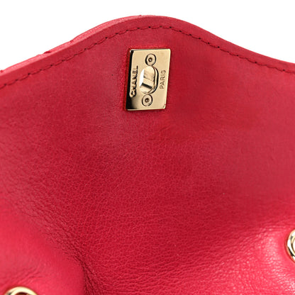 Chanel Goatskin Quilted Coco Curve Flap Messenger Flap Red 7 of 11
