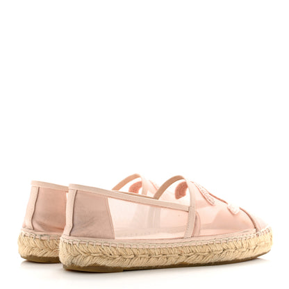 Chanel Mesh Grosgrain CC Espadrilles 36 Pink 4 of 18