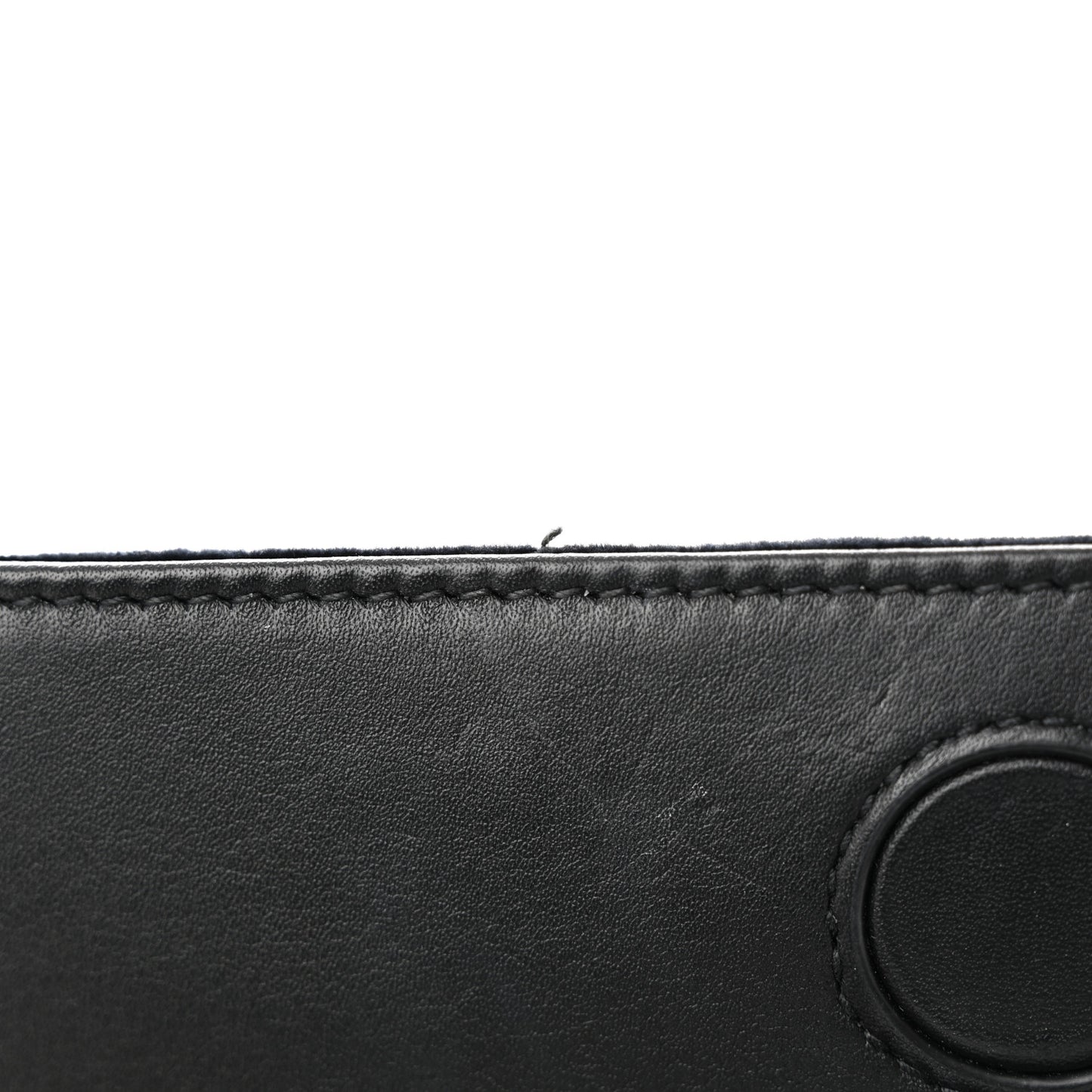 Velvet Matelasse GG Marmont Mini Bag Black