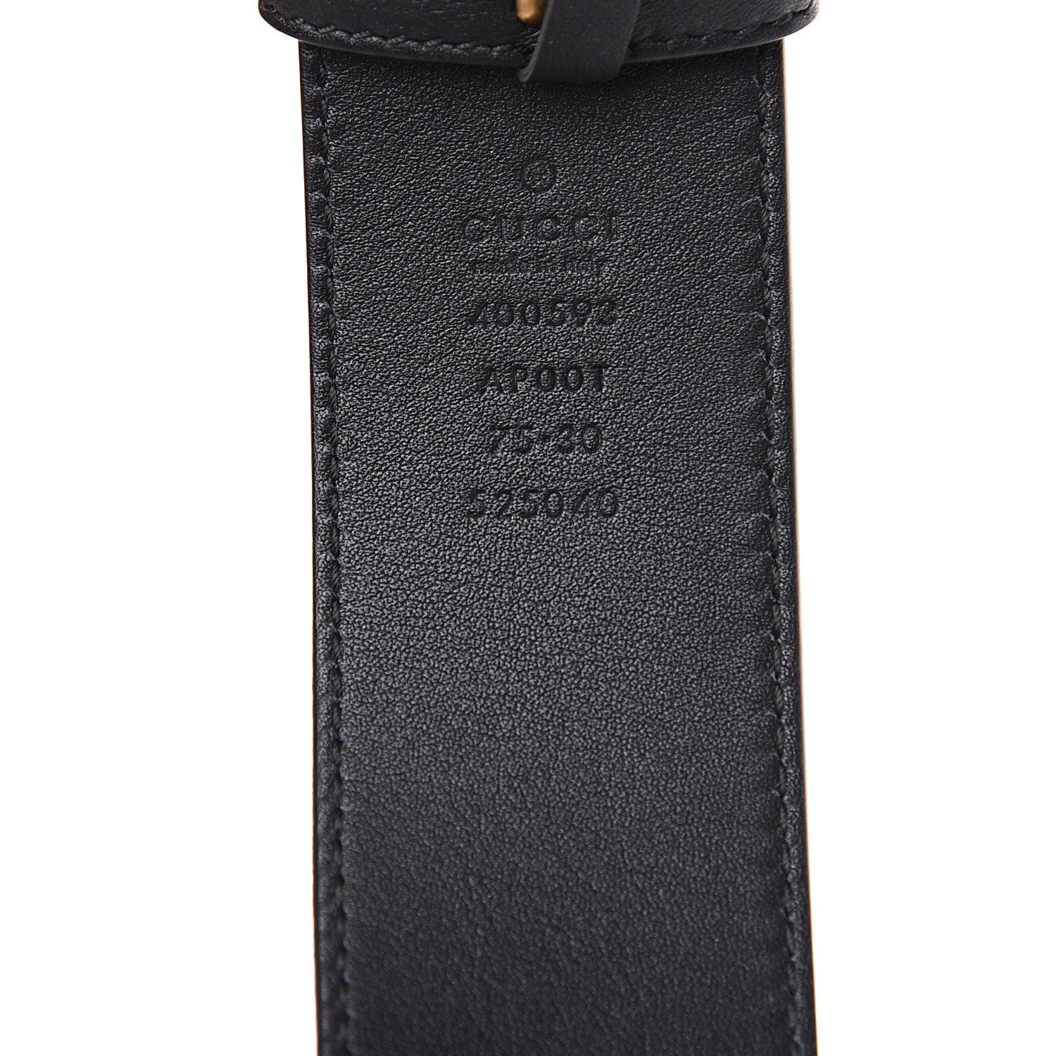 Gucci Calfskin Double G 40mm Belt 75 30 Black 5 of 6