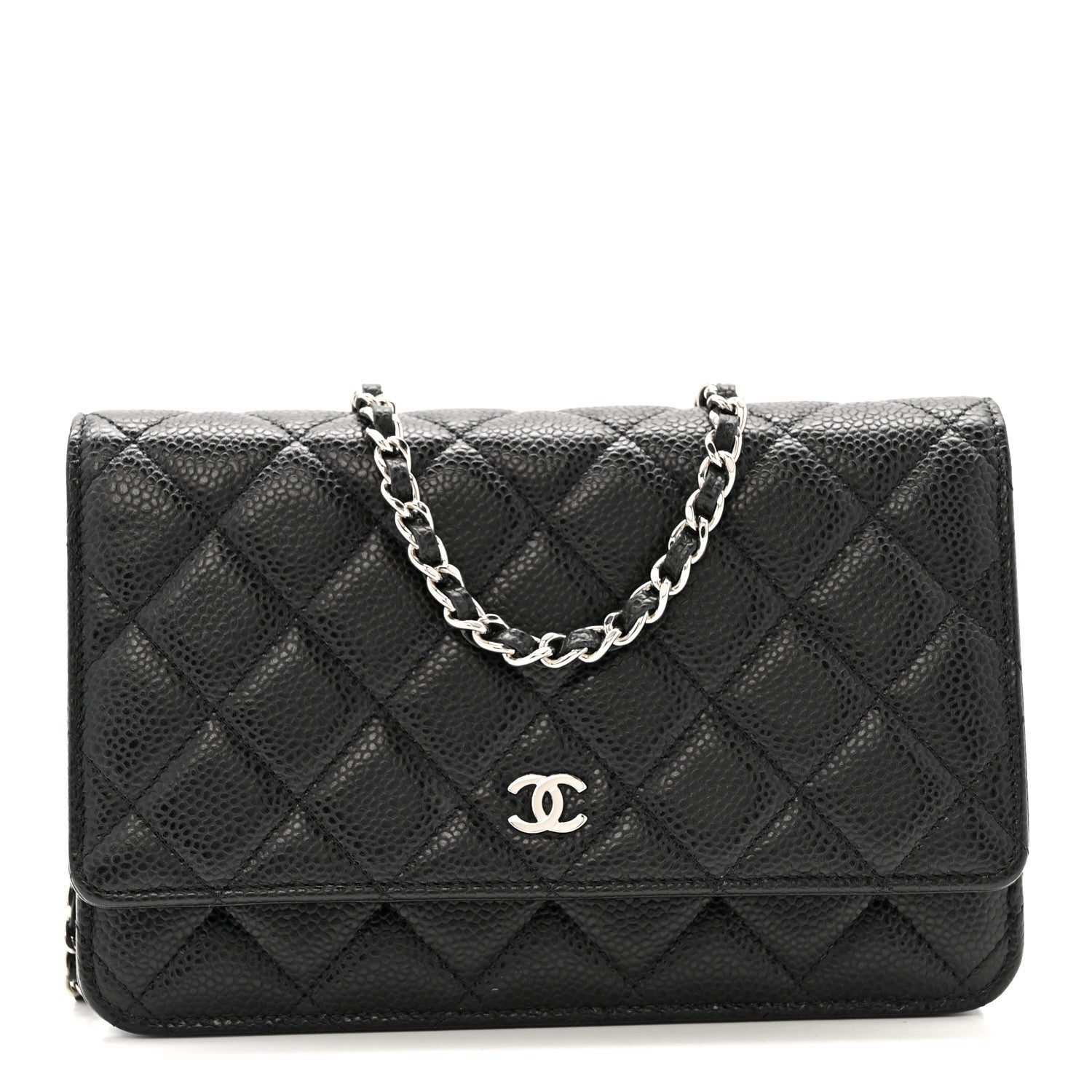 Chanel Caviar Quilted Wallet on Chain WOC Black 1 of 12