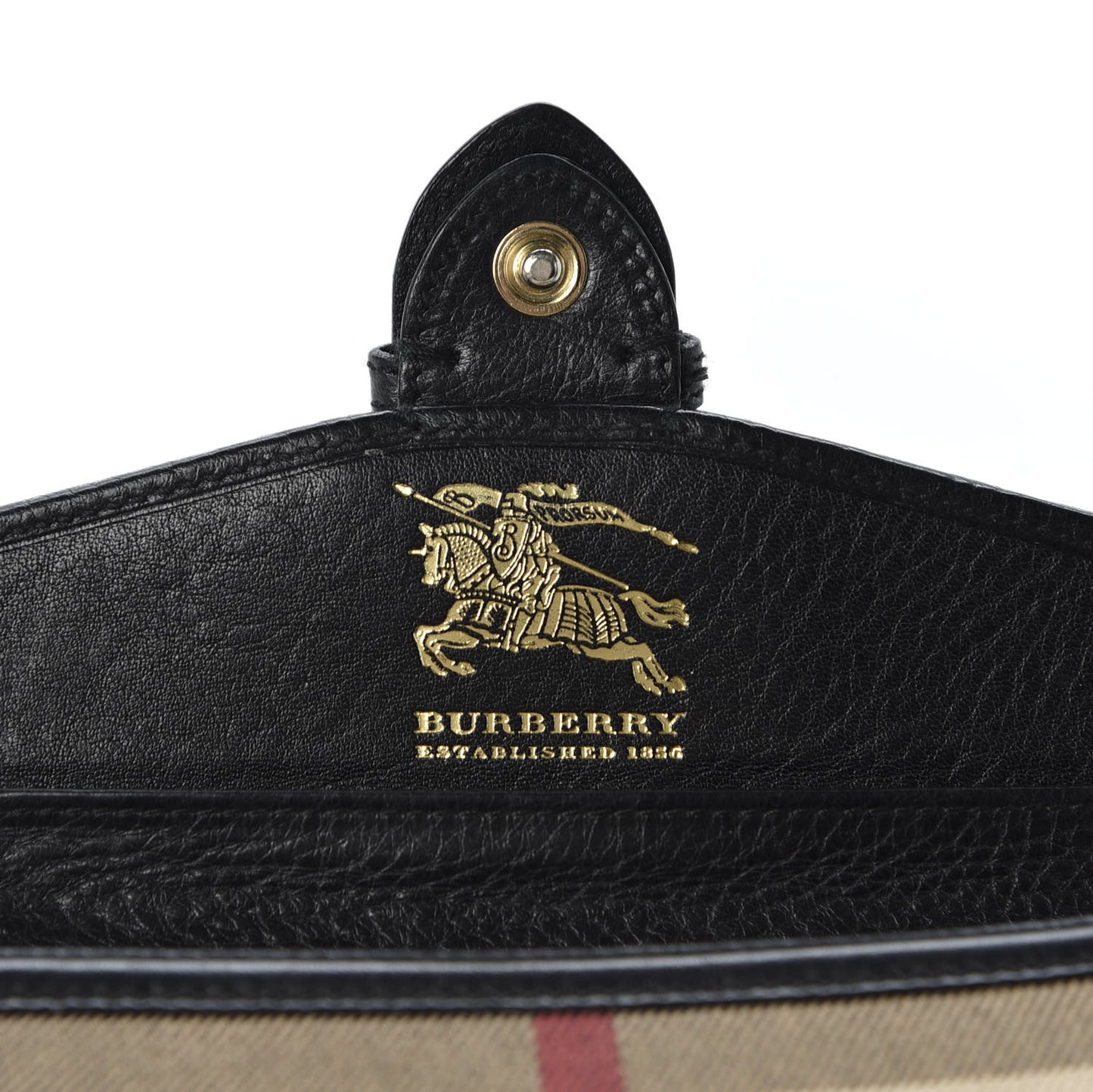 Calfskin Mega Check Continental Wallet Black