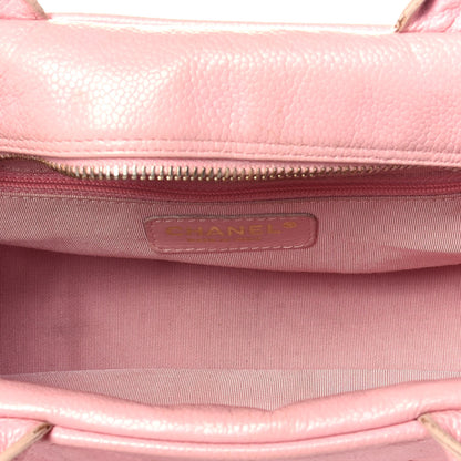 Chanel Caviar Quilted Small Bowler Pink 5 of 9