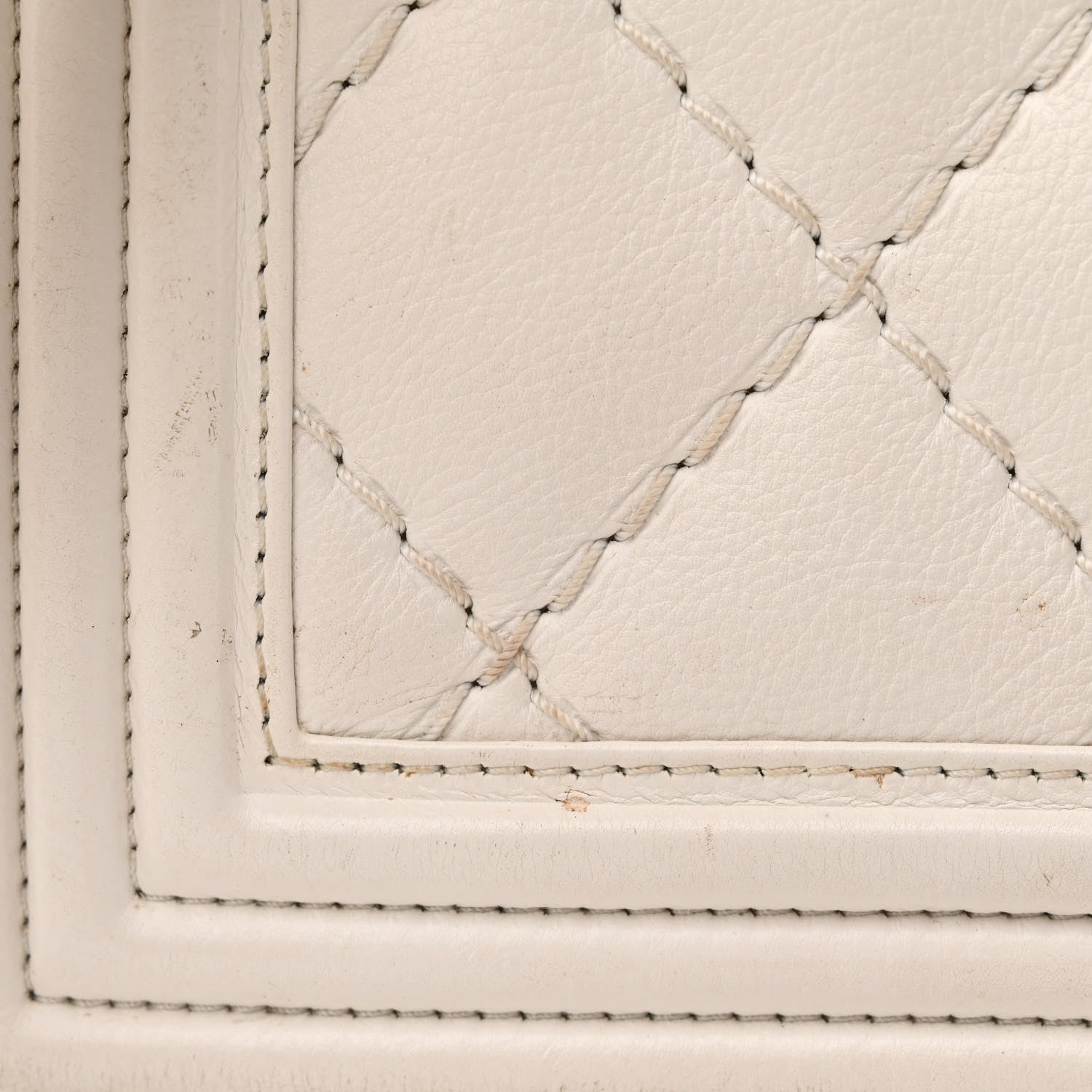 Chanel Calfskin Double Stitch New Medium Boy Flap White 17 of 20