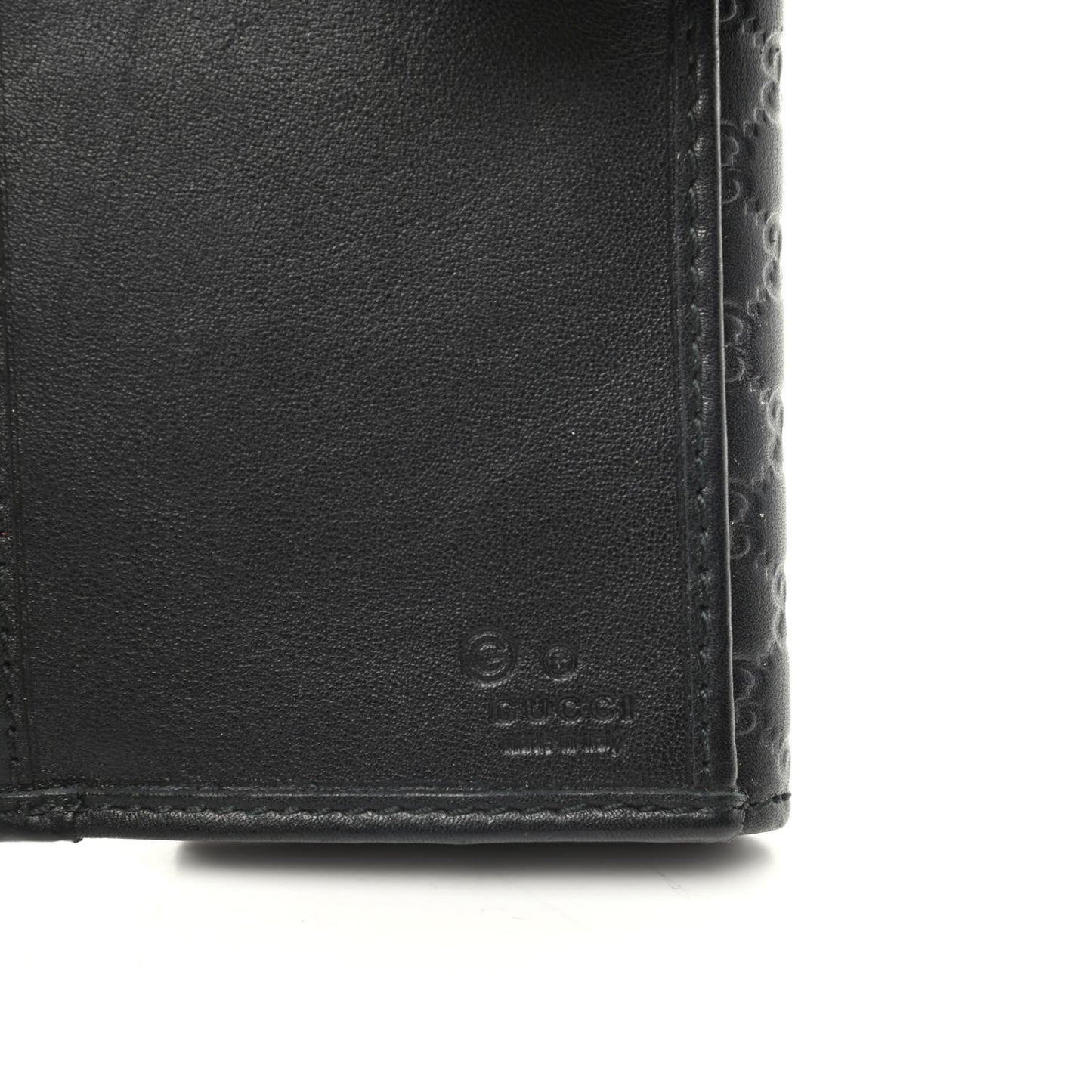 Microguccissima Continental Flap Wallet Black