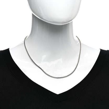 David Yurman Sterling Silver 14K Yellow Gold 2.7mm Small Box Chain Necklace 18" 2 of 4