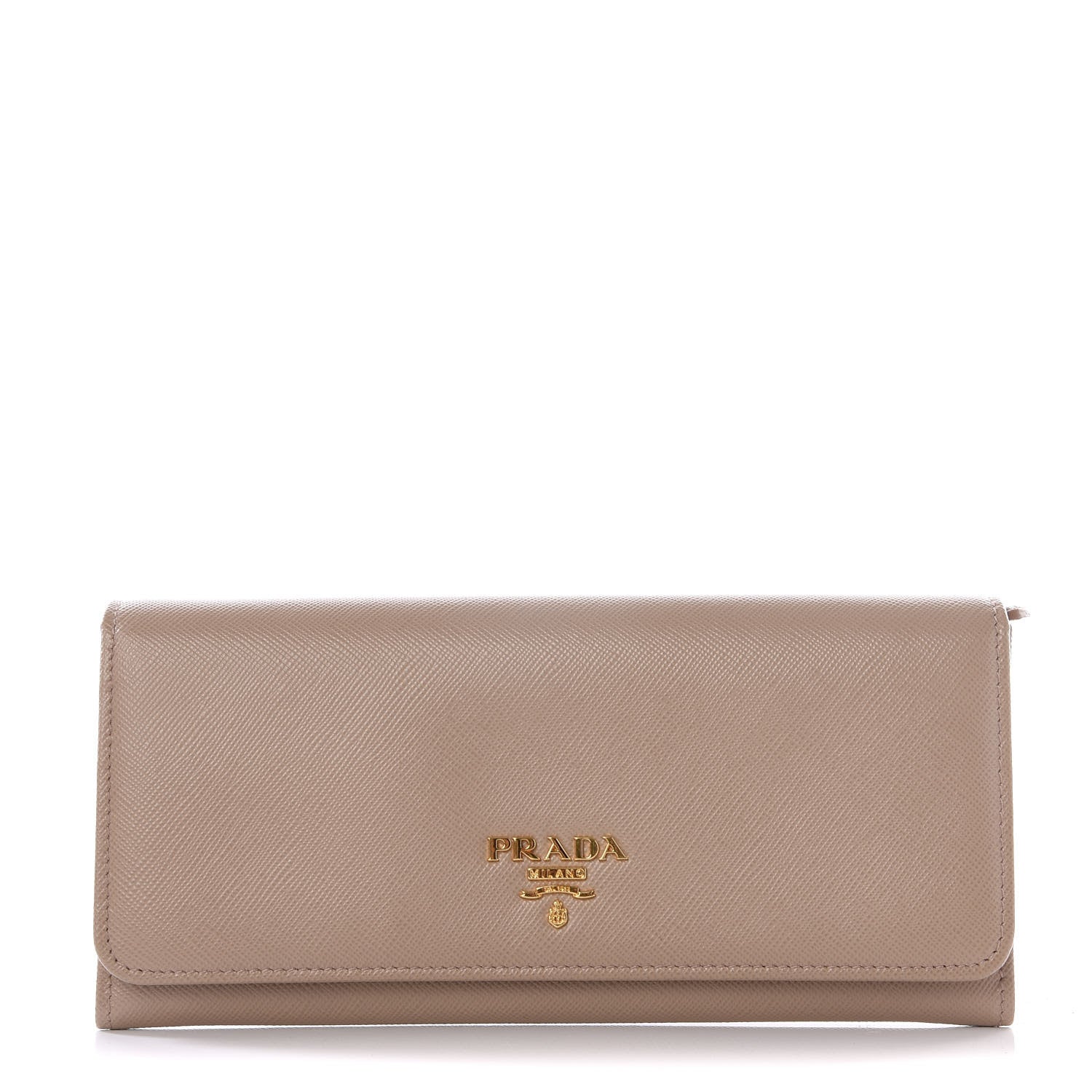Prada Saffiano Metal Continental Flap Wallet Cammeo 1 of 7