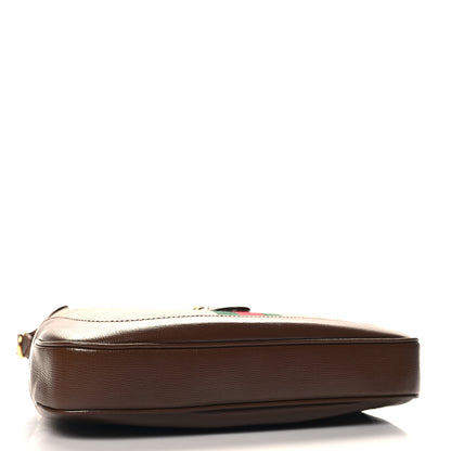 Gucci GG Supreme Monogram Azalea Calfskin Web Small Jackie 1961 Hobo Beige Ebony Brown Sugar 4 of 10