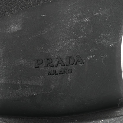 Prada Spazzolato Nappa Stretch Moto Boots 39.5 Black 6 of 14