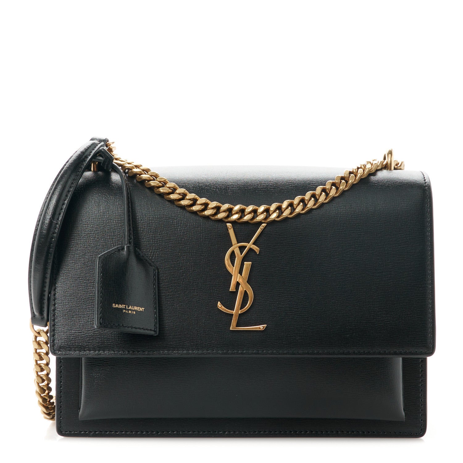 Saint Laurent Calfskin Medium Monogram Sunset Black 1 of 12
