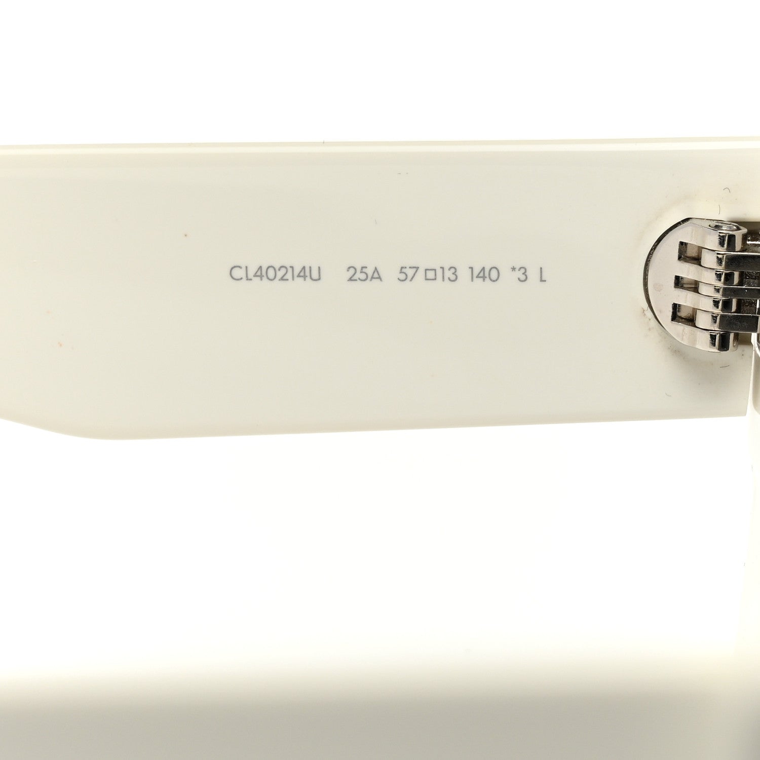 Celine Acetate Monochroms Square Sunglasses CL40214U White 5 of 6
