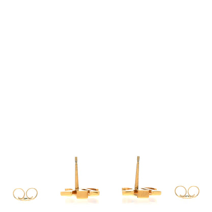 Louis Vuitton Metal LV Iconic Earrings Gold 3 of 6