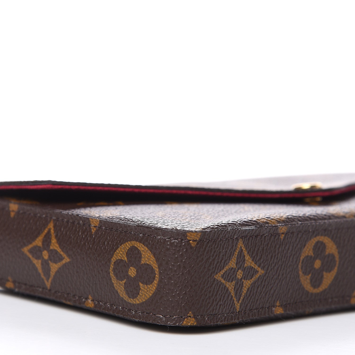 Louis Vuitton Monogram Pochette Felicie Chain Wallet Fuchsia 10 of 12