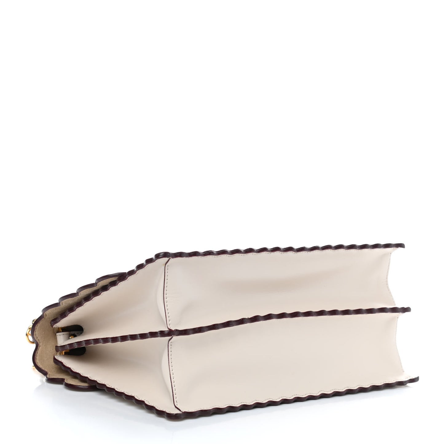 Vitello Liberty Scalloped Studded Kan I Shoulder Bag Camelia