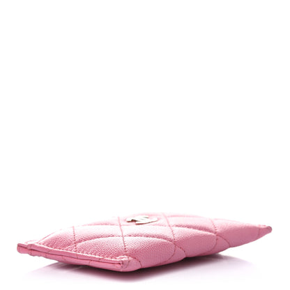 Chanel Caviar Quilted Card Holder Pink 4 of 8