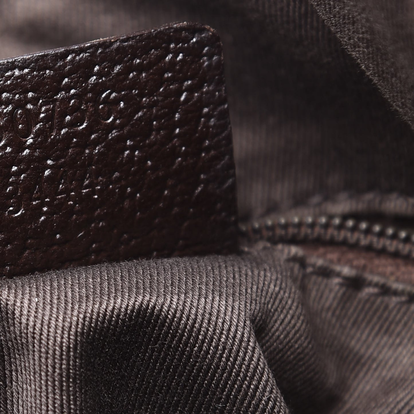 Monogram Medium Abbey Shoulder Bag Dark Brown