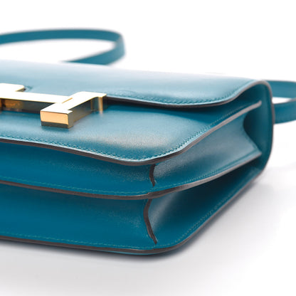 Hermes Tadelakt Constance 18 Bleu Izmir 14 of 21